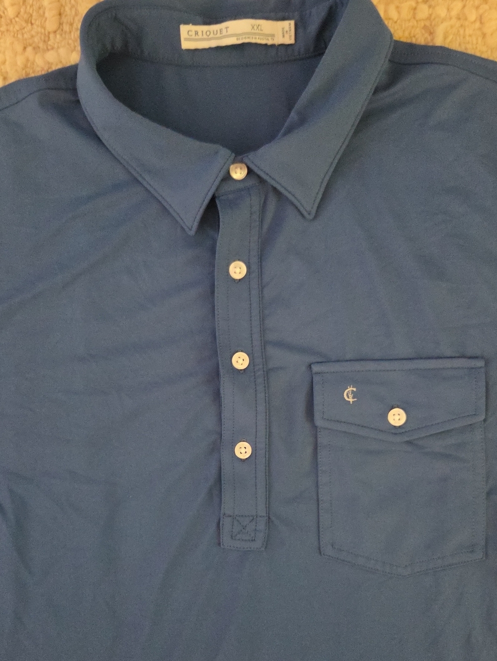 Criquet XXL Blue Players Polo Shirt Rhodes Ranch Las Vegas Golf Club Crest